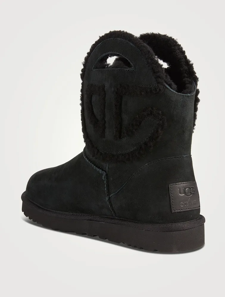 UGG x Telfar Logo Mini Sheepskin Boots