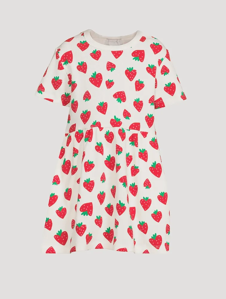 Cotton Dress Strawberry Print