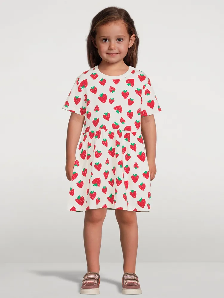 Cotton Dress Strawberry Print