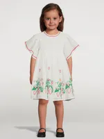 Cotton Short-Sleeve Dress