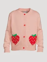 Strawberry Cotton Cardigan