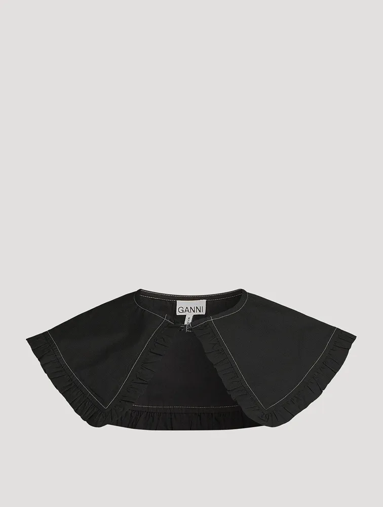 Organic Cotton Poplin Frill Collar