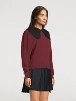 Organic Cotton Poplin Frill Collar