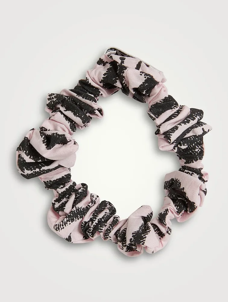 Printed Organic Cotton Poplin Scrunchie