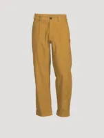 Corduroy Straight-Leg Pants