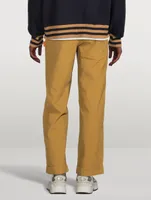 Corduroy Straight-Leg Pants