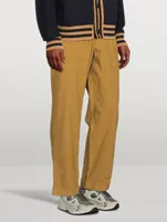 Corduroy Straight-Leg Pants