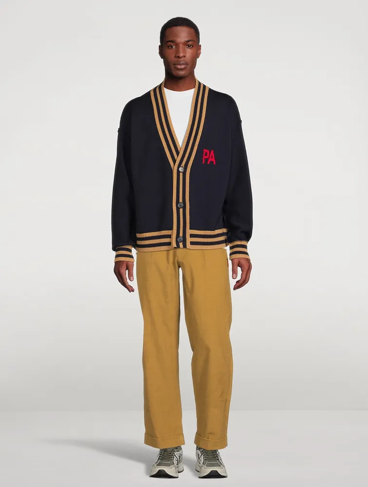 Corduroy Straight-Leg Pants