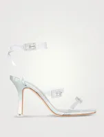 Livia PVC Sandals With Crystal Buckles