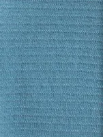Cashmere Funnel Scrunch-Neck Long Sweater
