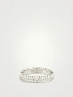 Quatre Radiant Edition White Gold Wedding Band With Diamonds