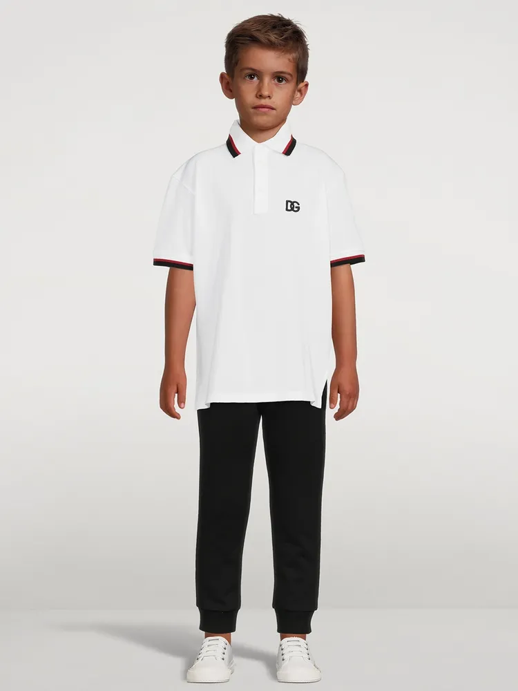 Cotton Short-Sleeve Polo Shirt