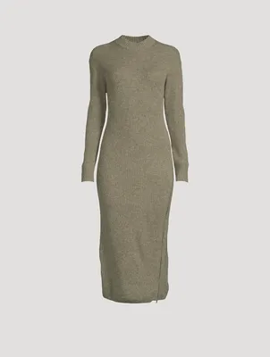 Wool And Cashmere Dress With Zipper
