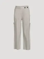 Cotton And Cashmere Utility Trousers