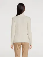 Open-Back Wool And Cashmere Turtleneck