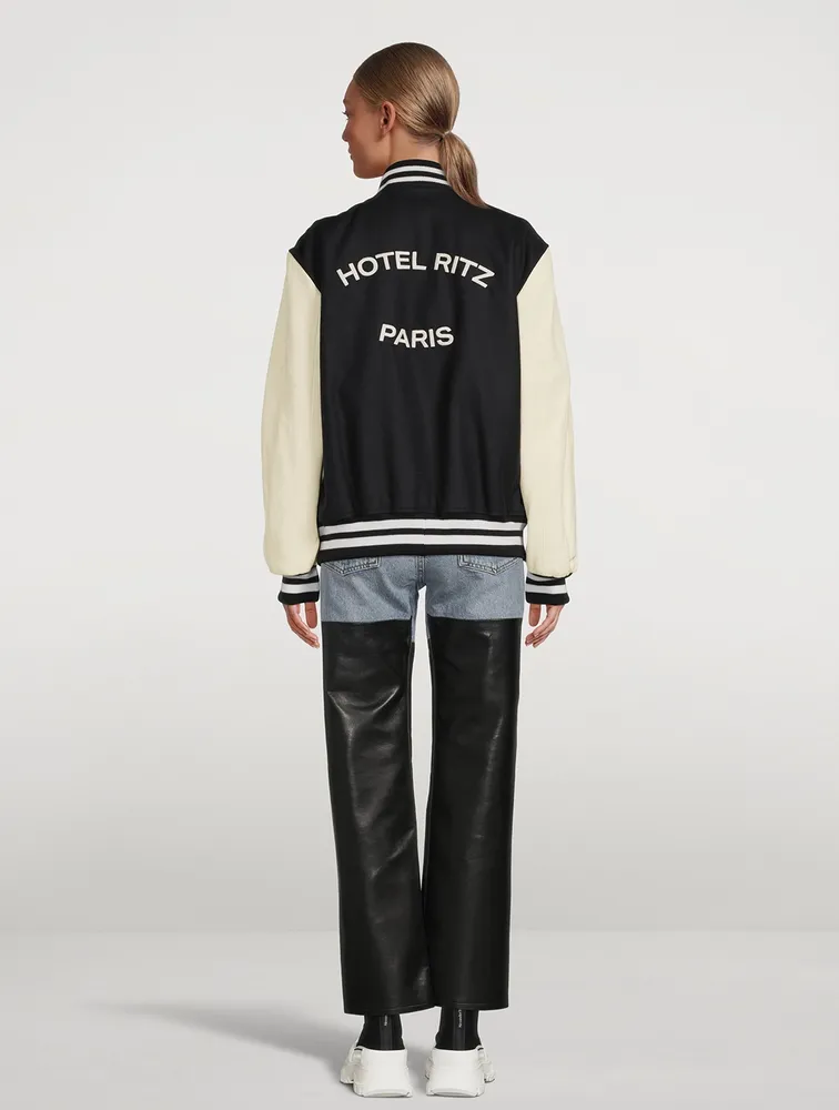 Frame x Ritz Paris Varsity Jacket