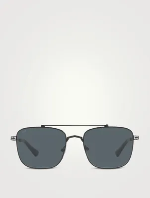 PO2487S Rectangular Sunglasses