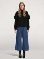 High-Rise Wide-Leg Cropped Jeans