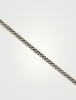 Inch Sterling Silver Heavy Curb Chain With Gold Loops