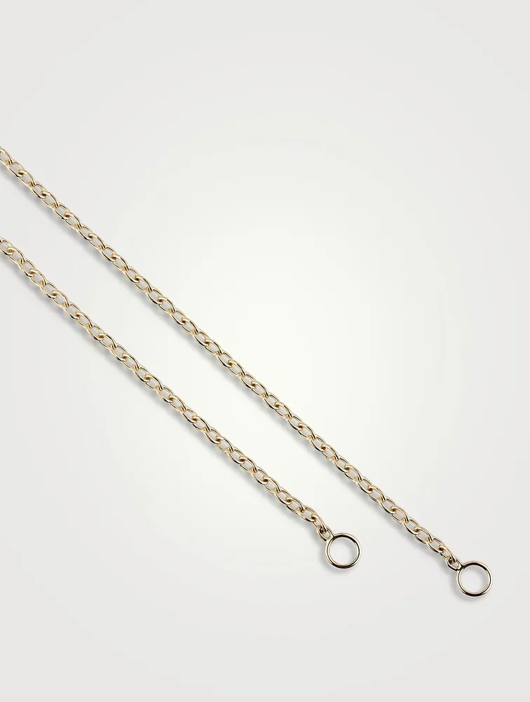 Inch 14K Gold Pulley Chain