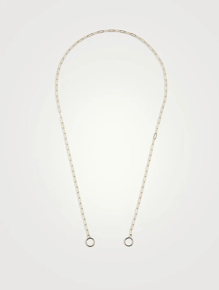 15-Inch 14K Gold Square Link Chain