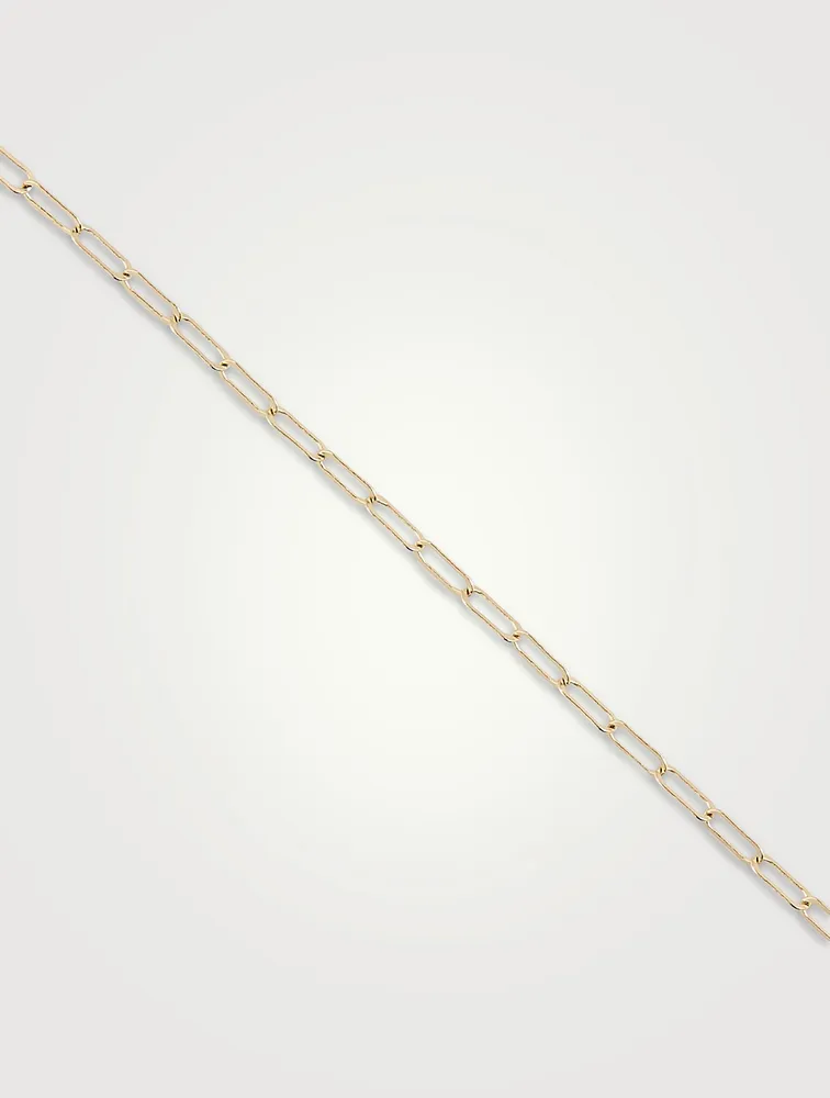 15-Inch 14K Gold Square Link Chain