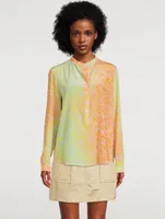 Silk Blouse Stella Print