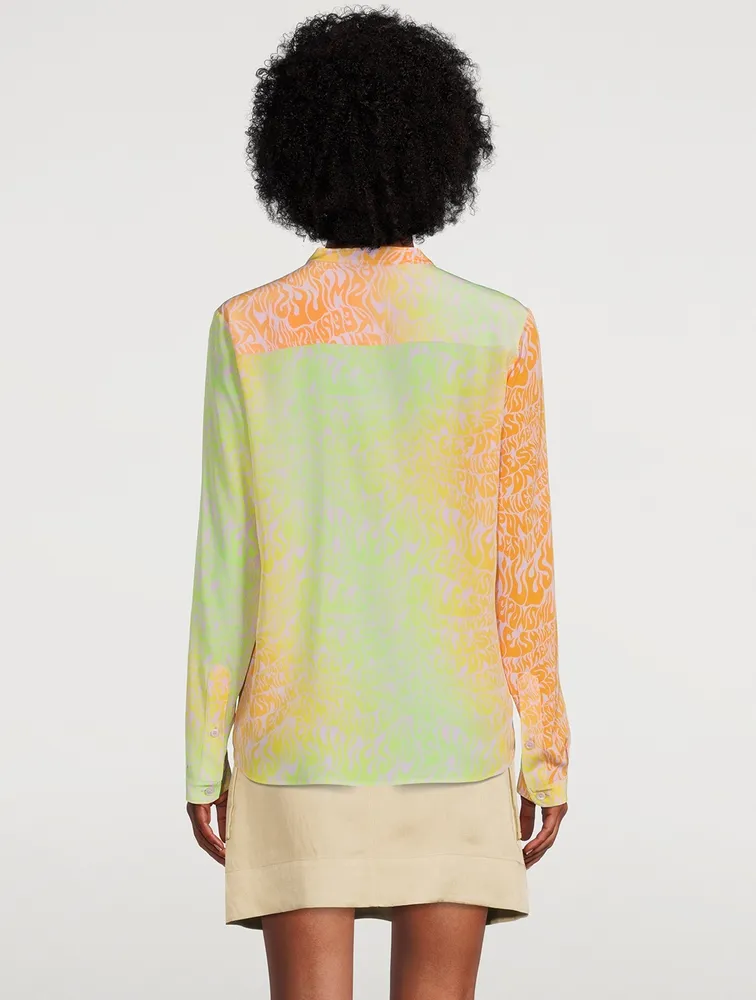Silk Blouse Stella Print