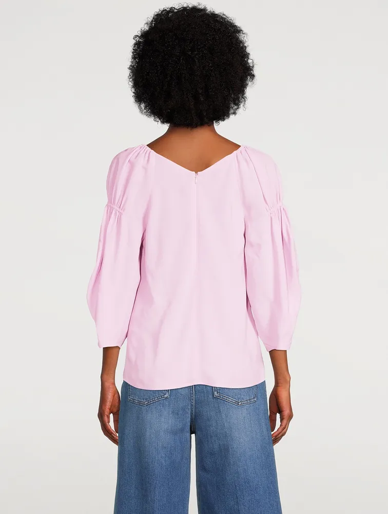 Puff-Sleeve Blouse