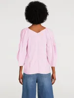 Puff-Sleeve Blouse