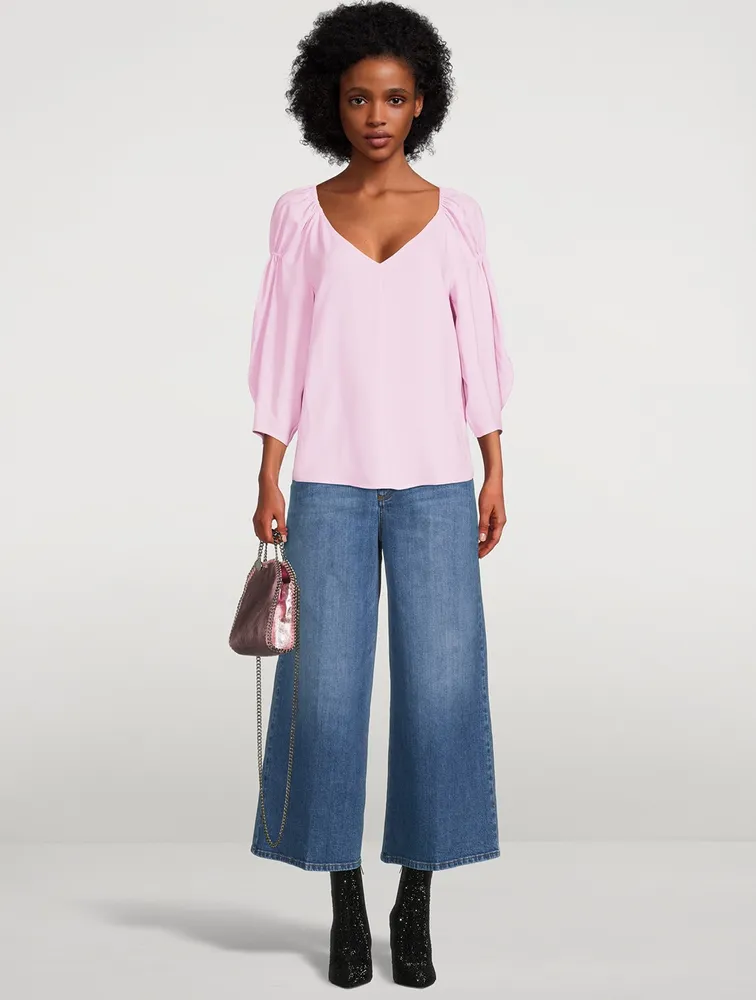 Puff-Sleeve Blouse