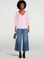 Puff-Sleeve Blouse
