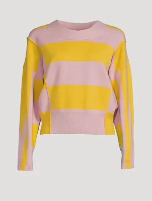 Colourblock Cashmere And Virgin Wool Sweater