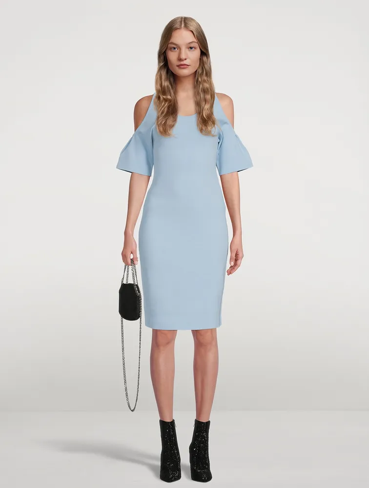 Compact Knit Cut-Out Midi Dress