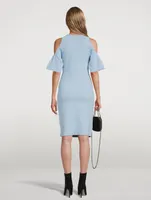 Compact Knit Cut-Out Midi Dress