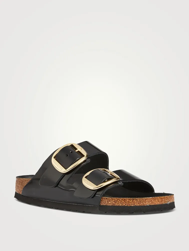 Arizona Big Buckle Leather Slide Sandals