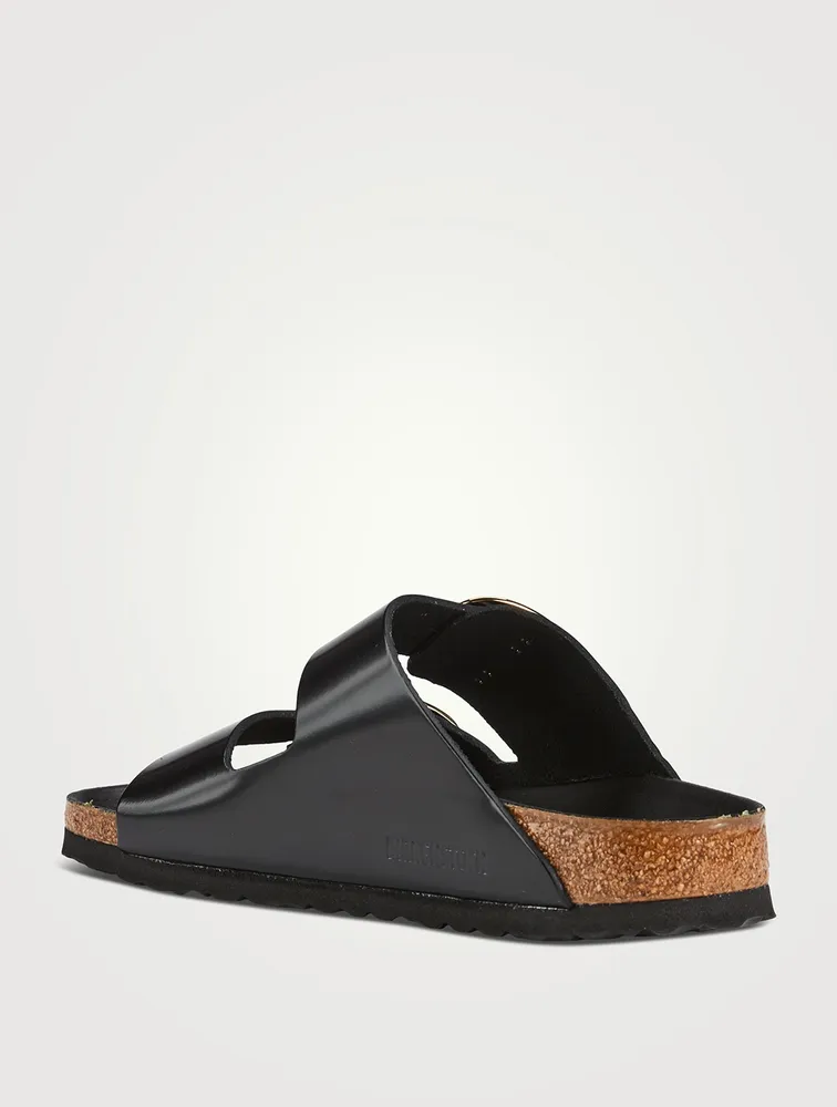 Arizona Big Buckle Leather Slide Sandals