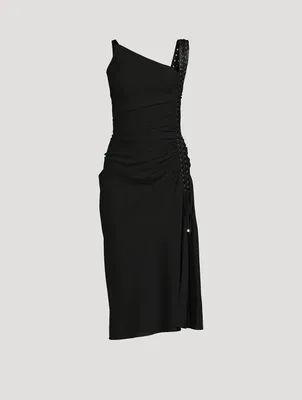Midi Dress With Corset Detail