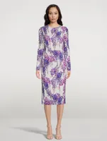 Cady Midi Dress Wisteria Print