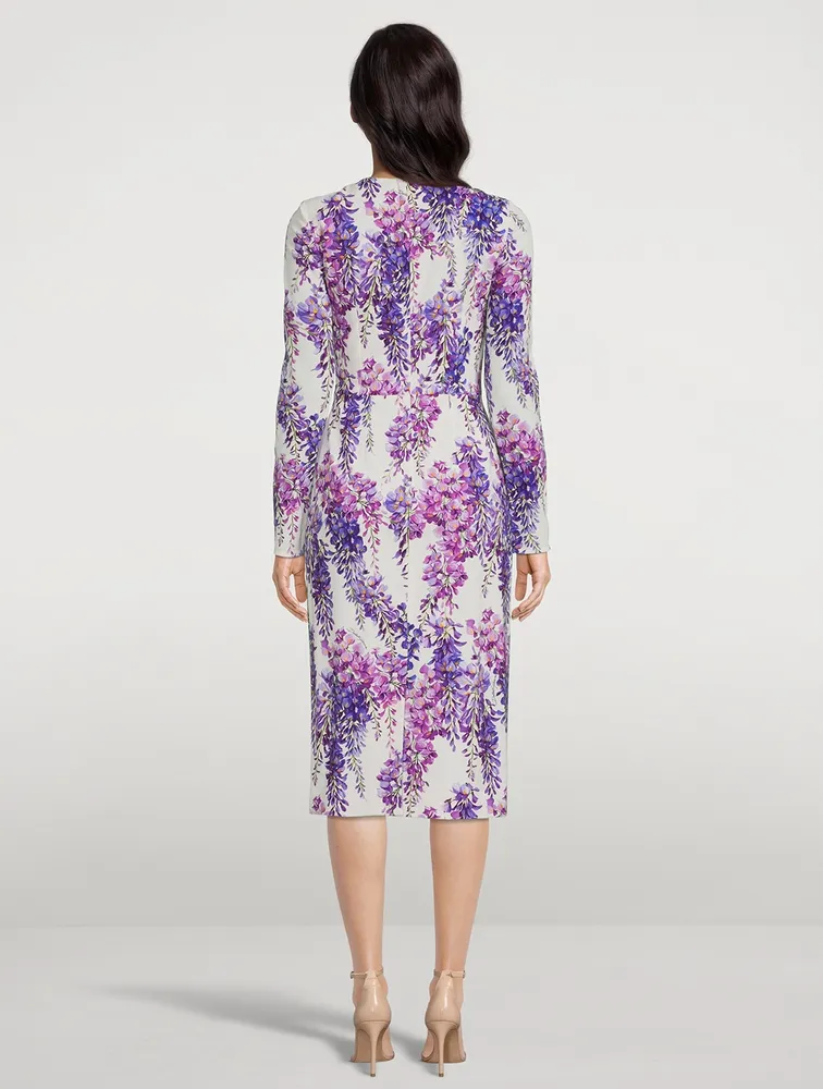 Cady Midi Dress Wisteria Print