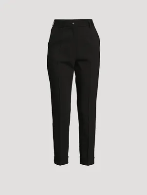 Cropped Cady Trousers