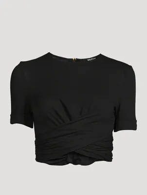Twisted Cotton Crop Top