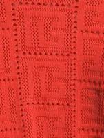 Monogram Knit Crop Sweater