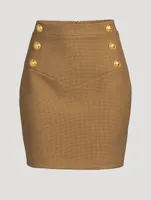 Cotton Pique Mini Skirt