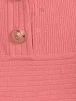 Long-Sleeve Knit Mini Dress