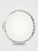 G-Frame Stainless Steel Bracelet Watch With Diamonds