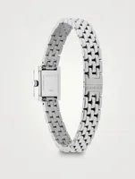 G-Frame Stainless Steel Bracelet Watch With Diamonds