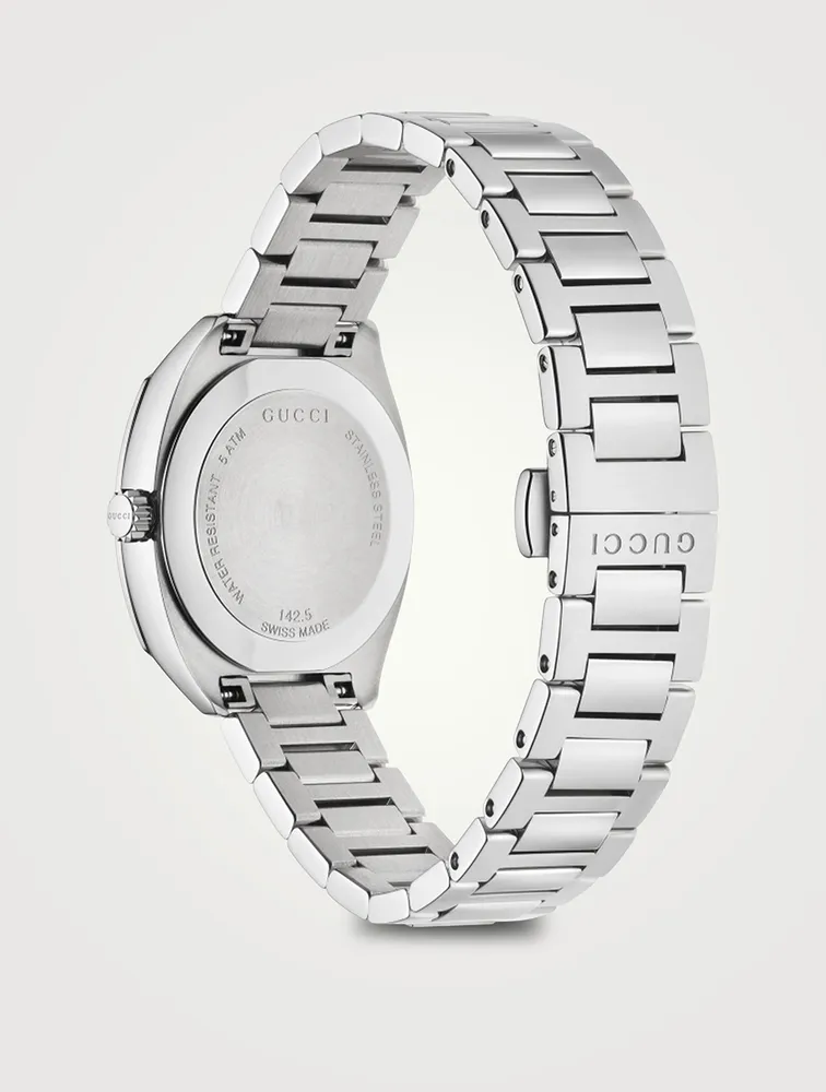 GG2570 Stainless Steel Bracelet Watch With Diamonds
