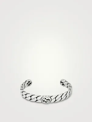 Wide Interlocking G Bracelet
