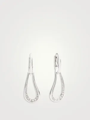 Fantina 18K White Gold Earrings With Diamonds